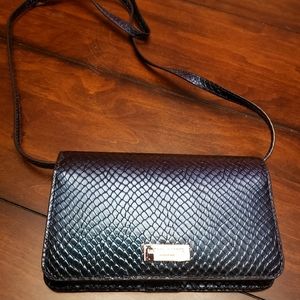 Henri Bendel Clutch Shimmery Midnight Blue